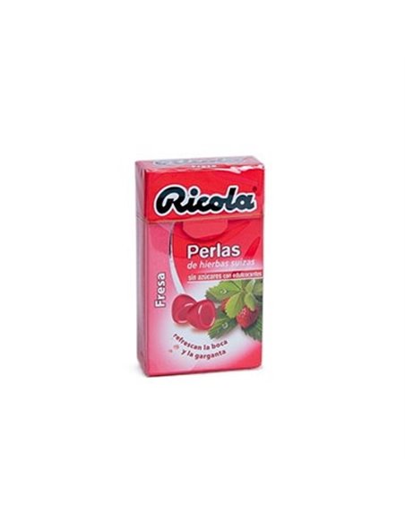 Perlas de hierbas fresa sin azucar 25 g Ricola