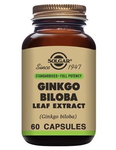 Ginkgo Biloba-Hoja-60Vegicaps de Solgar