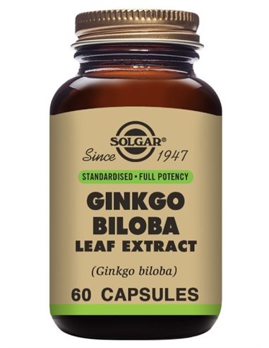 Ginkgo Biloba  60 cápsulas vegetales Solgar