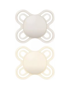 Chupete Perfect Start Sili Fisio 0-2M 2Un Neutro de Mam