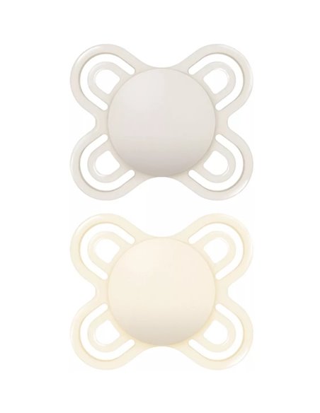 Chupete Perfect Start Sili Fisio 0-2M 2Un Neutro de Mam