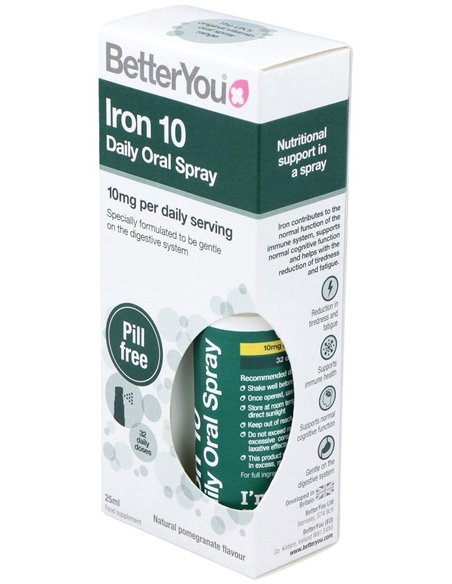 Iron 10 Hierro Spray Oral 25Ml. de Better You