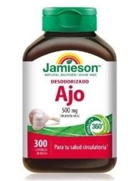 Ajo Desodorizado 500Mg. 300Cap. de Jamieson