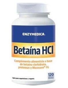 Betaina Hcl 120Vcaps de Enzymedica