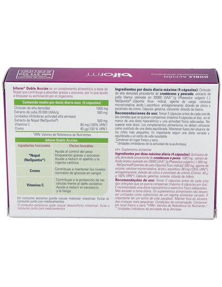 Doble Acción  Envase 30 Cápsulas(15 Tomas) de Biform®