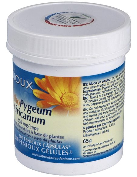 Litho Pygeum Africanum 250Mg. 200Cap. de Fenioux
