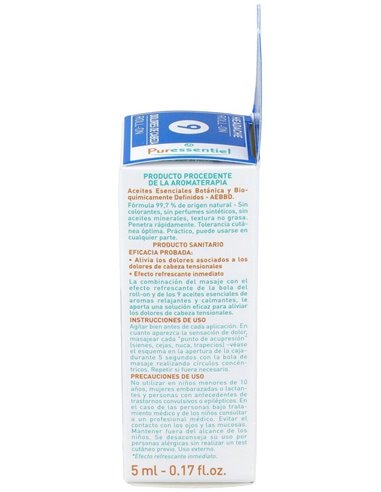 Roller Sos Cabeza Con 9 Ae 5Ml. de Puressentiel