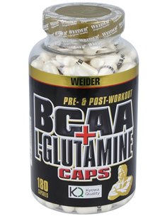 Weider Bcaa + L-Glutamina 180Cap. de Weider