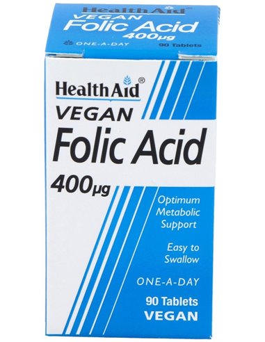 Acido Folico 90Comp. Health Aid de Health Aid
