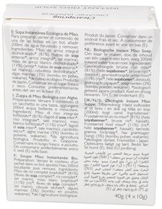 Sopa Miso/Algas Instant Bio 4x10 g  de Clearspring