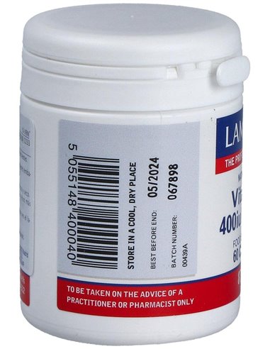 Vitamina E Natural 400 UI 60 Caps. de Lamberts