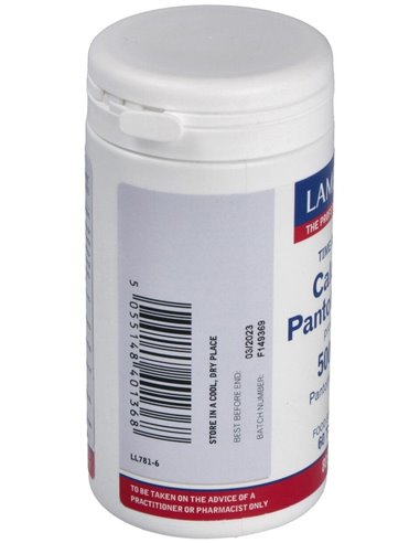 Pantotenato de Calcio 500 mg Lib. Sostenida 60 Tabs. de Lamberts