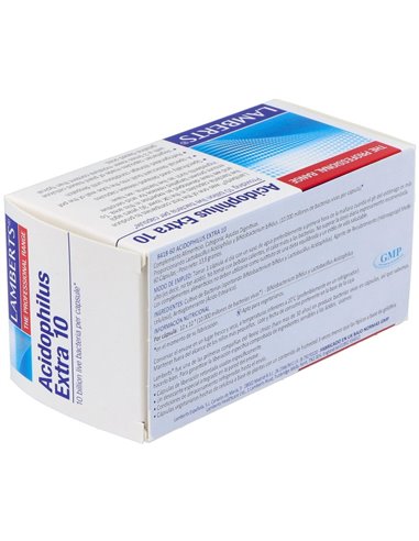 Acidophilus Extra 10 (10000 millones por cápsula) 60 Caps. de Lamberts