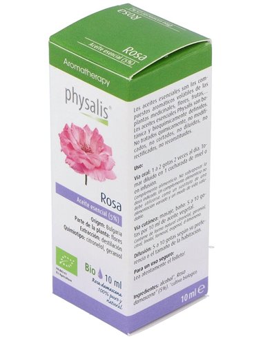 Esencia Rosa Damascena 10Ml. Bio de Physalis