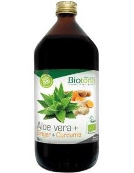 Jugo Aloe Vera + Jengibre + Curcuma de Biotona