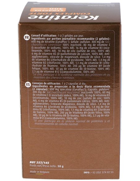 Keratin Complex Forte 90Cap. de Ortho Nat