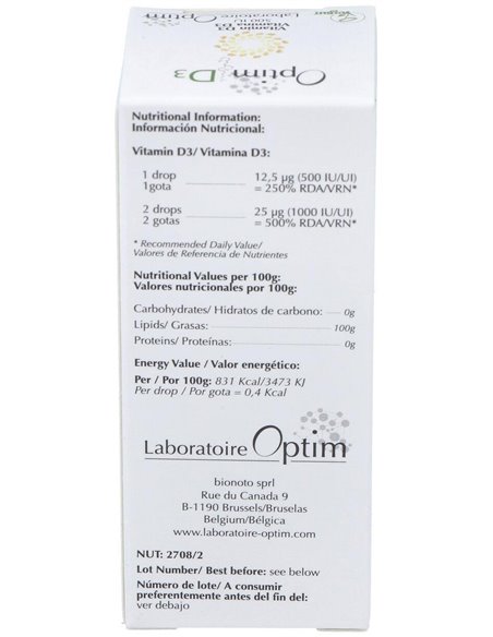 Optim D3 20Ml. de Optim Laboratoire