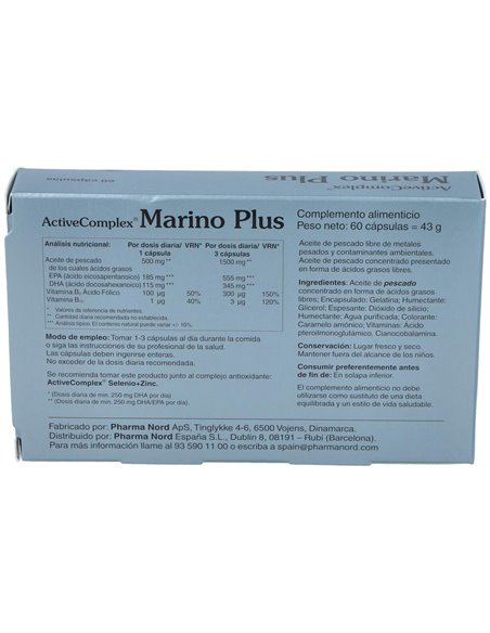 Activecomplex Marino Plus 60Cap. de Pharma Nord