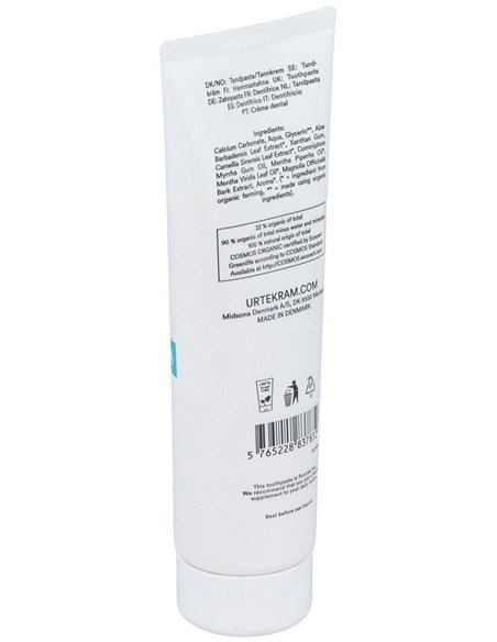 Dentifrico Menta-Te Verde 75Ml. Eco Vegan de Urtekram