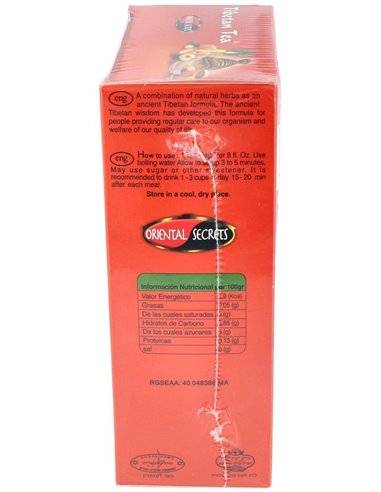 Tibetan Tea Sabor Frutas 90Sbrs. de Tibetan Tea