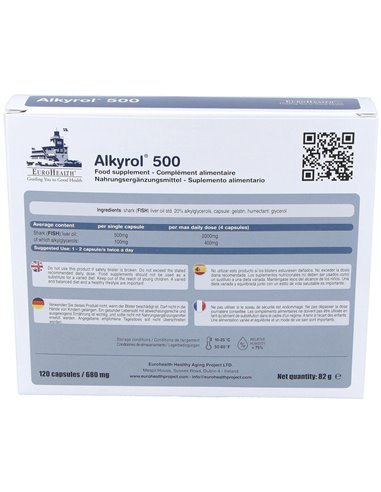 Alkyrol 500Mg. 120Cap. Health de Eurohealth