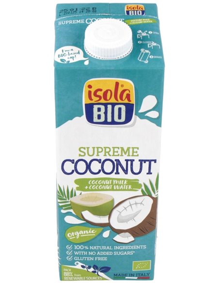 Bebida Vegetal De Coco Supreme 1Lt de Isola