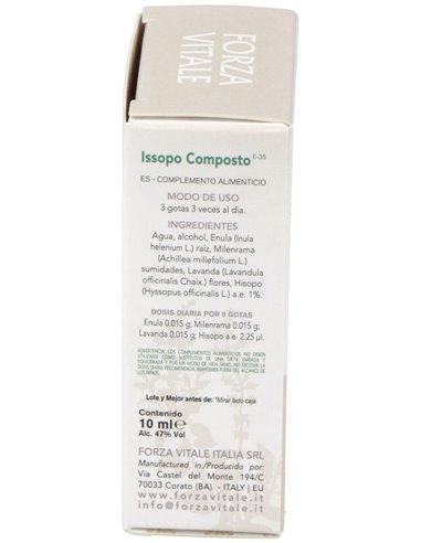 Issopo Composto (Estaño) Metal Espagirico 10Ml. de Forza Vitale
