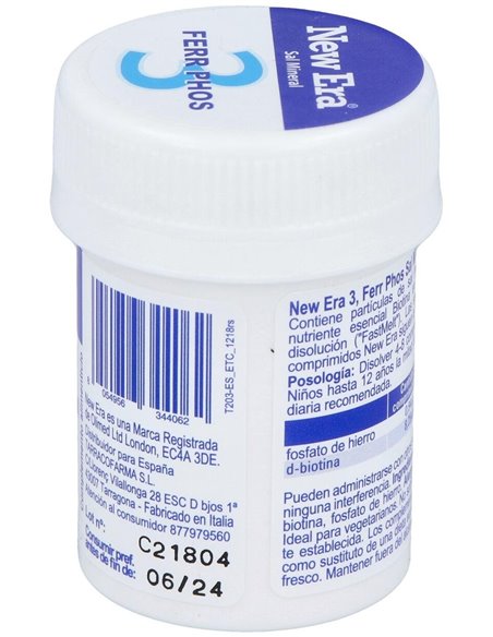 Sal Schussler Nº3 Ferrum Phosphoricum 240Comp. de New Era