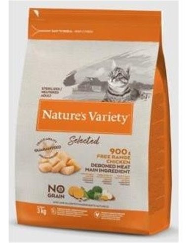 Natures Variety Feline Adult Steril Pollo 3Kg. de Nature S Variety Vet