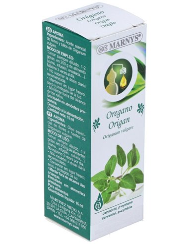 Oregano Aceite Esencial Alimentario 15Ml. de Marnys