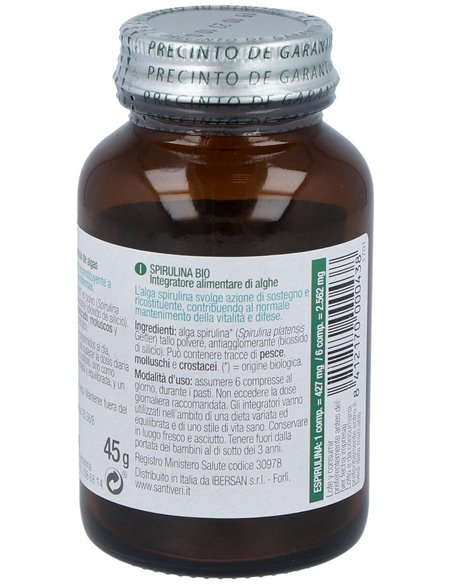 Alga Spirulina 100Comp. Bio de Santiveri