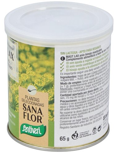 Sanaflor Mast-Lax Gases Anis-Hinojo 65Gr. de Santiveri