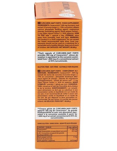 Curcumin 360º Forte 60 Capsulas de Intersa