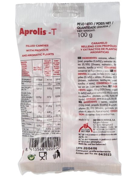 Caramelos Aprolis Tos 100Gr. de Aprolis