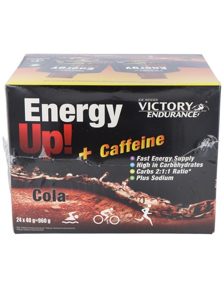 Victory Endurance Energy Up Gel +Cafeina Cola 24Ud de Weider