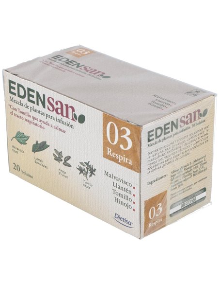Edensan  Respira 03  Envase 20 Filtros(20 Infusiones) de Edensan®