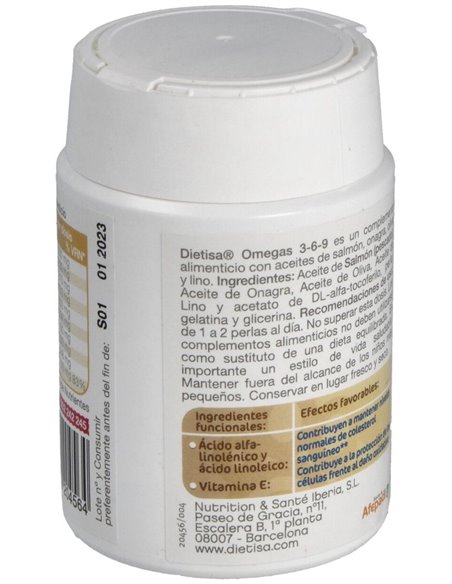 Omegas 3-6-9 60Perlas de Dietisa (Dielisa)