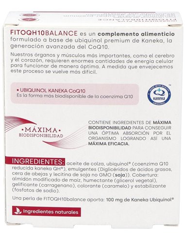 Fitoqh10 Balance Ubiquinol 60Cap. de Fdb