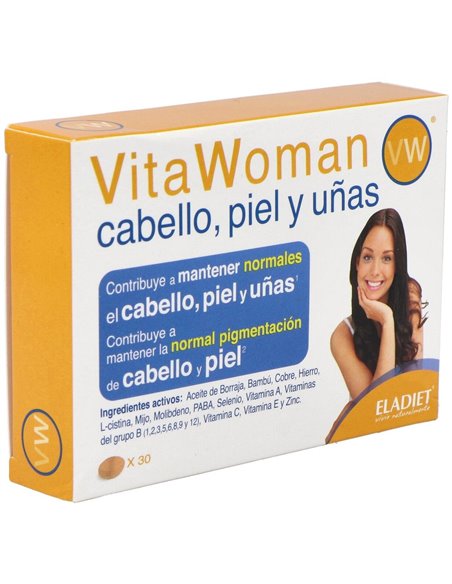 Vita Woman Cabello Piel Y Uñas 30 Comprimidos de Eladiet