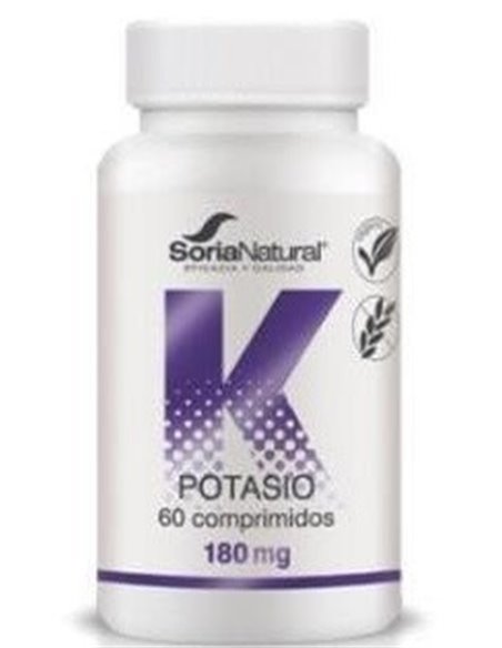 Potasio Liberacion Sostenida 180Mg 60Comp. de Soria Natural