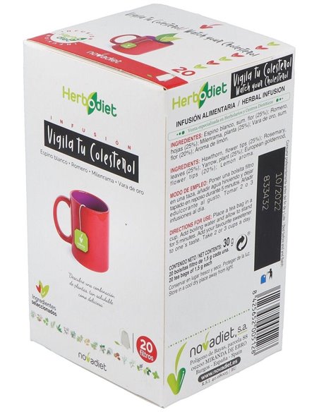 Herbodiet Inf. Vigila Tu Colesterol 20Filtros de Novadiet