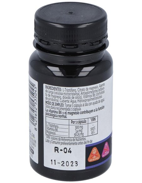 Triptofano+Vit B6+Mg Envase de 30 cápsulas vegetales. de Novadiet