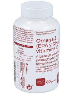 Omega 3 (Epa Y Dha) + Vit. E 60Perlas de Herbora