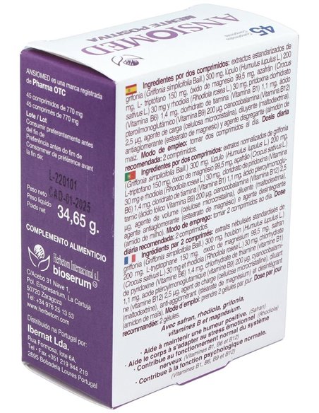Ansiomed Mente Positiva 45Comp. de Bioserum
