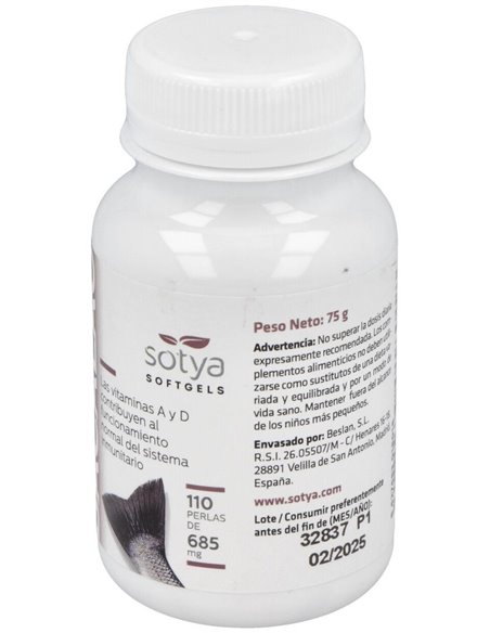 Higado De Bacalao 110Perlas de Sotya