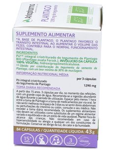 Plantago 84Arkocapsulas. Bio de Arkopharma
