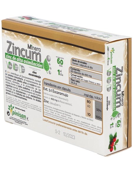 Mineraline Zincum 60Cap. de Pinisan