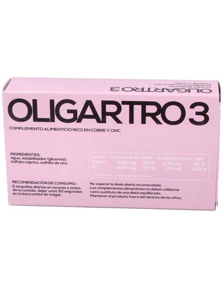 Oligartro-3 Cu-Zn 20 Amp X 5Ml de Artesania