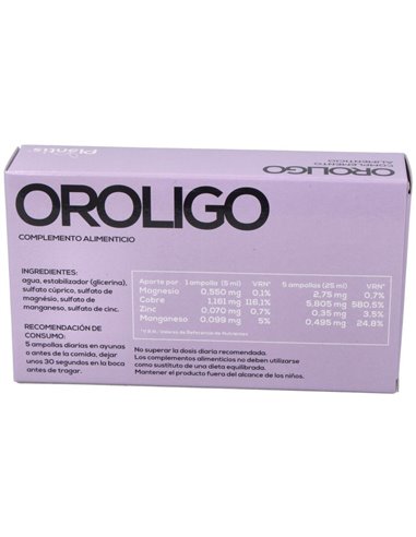 Oroligo 20 Ampollas X 5 Ml de Artesania