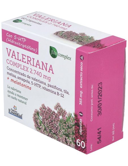 Valeriana Complex 2740 mg. 60 Capsulas de Nature Essential